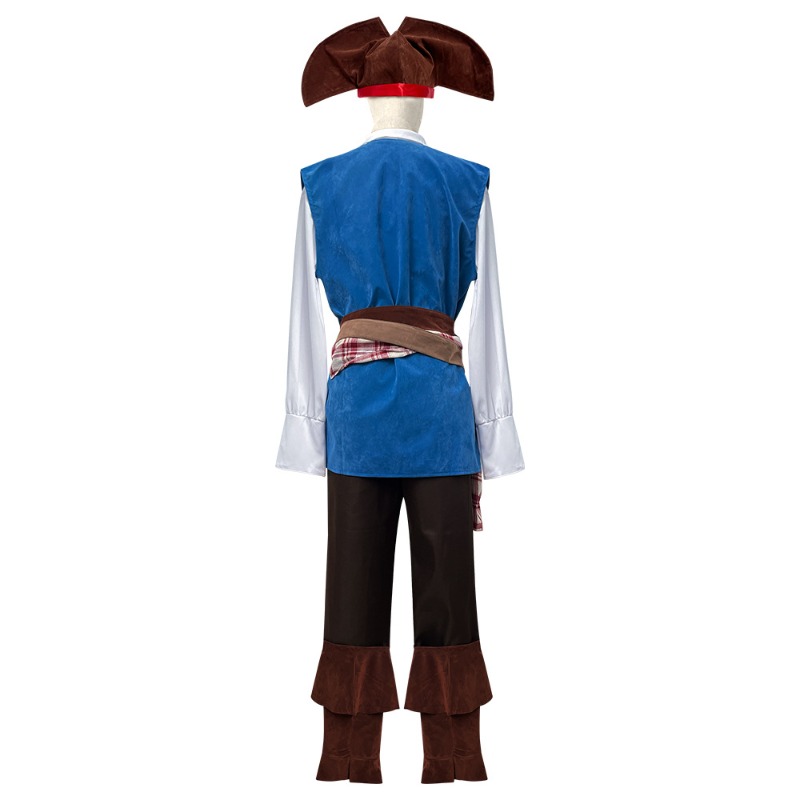 Knitted Vest Women - Kostum Cosplay Halloween Kapten Bajak Laut