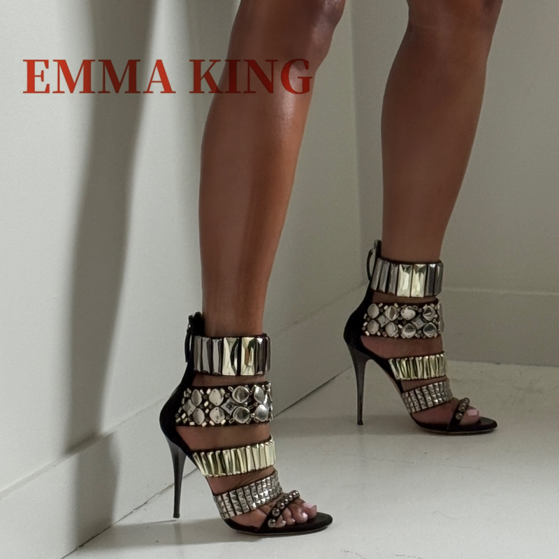 Spaghetti Strap Dress - Sandal Tali Pergelangan Kaki Berhias Hitam