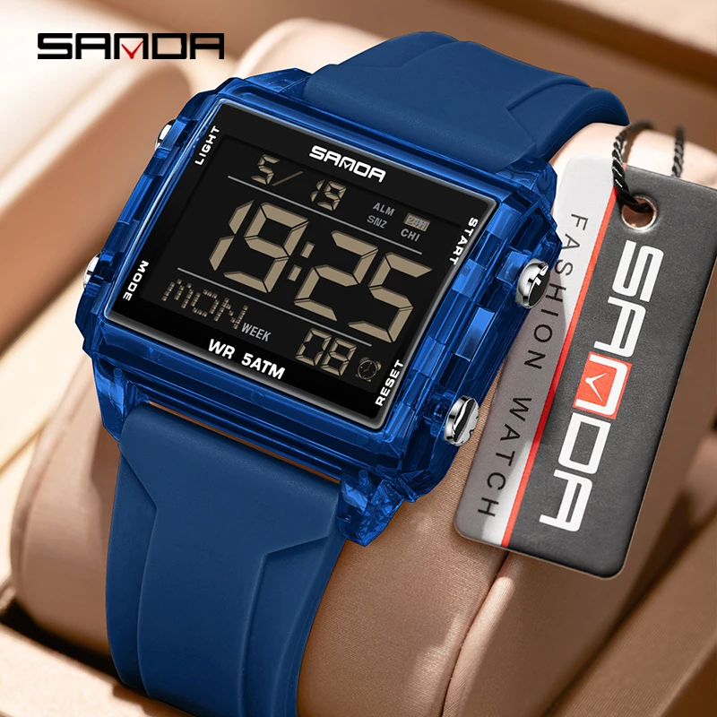 Women Fashion Zone - SANDA Jam Tangan Elektronik Pria Wanita
