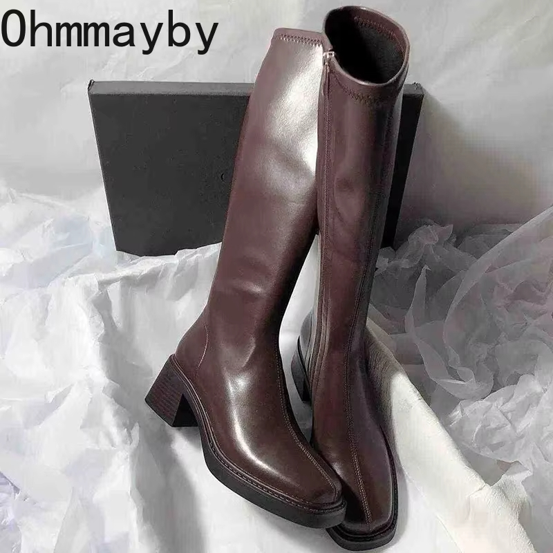Winter Fashion Women Boots - Sepatu bot hak tebal wanita, sepatu