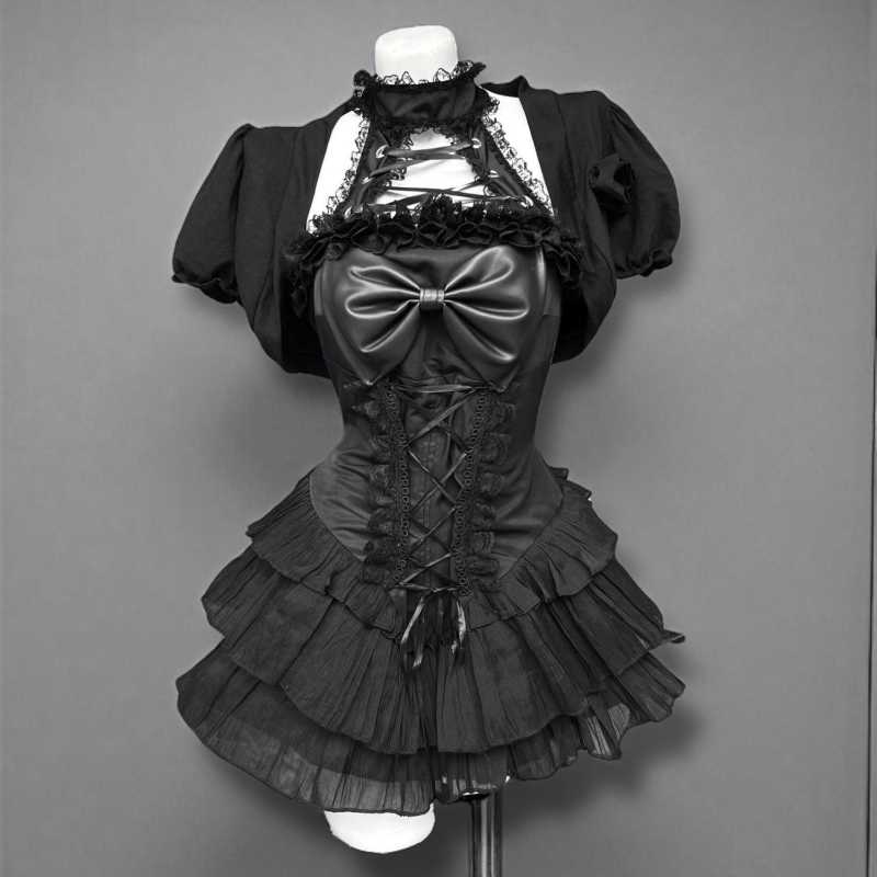 Women'S Fashion Knitwear - Set Rok Lolita Gaya Gothic Jepang