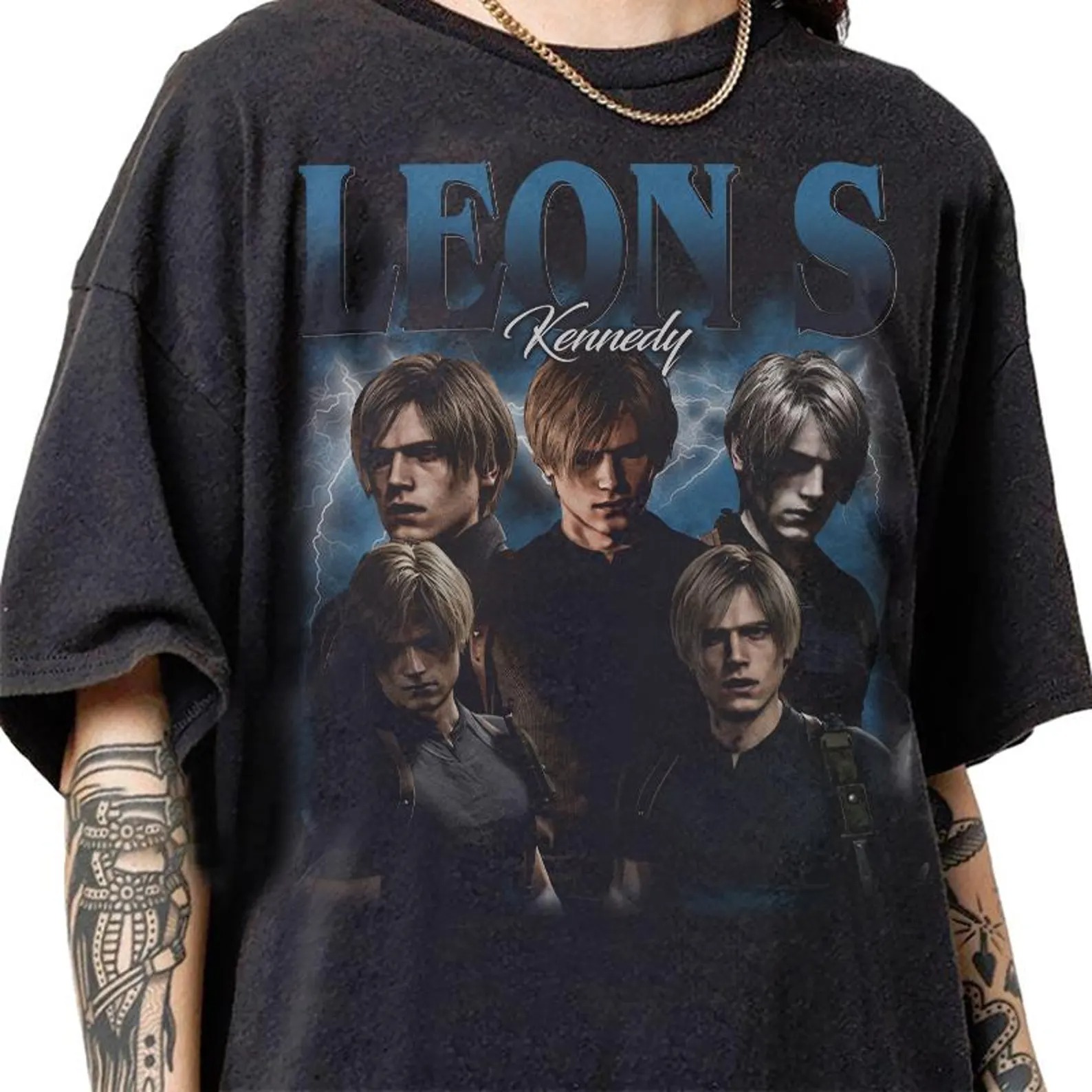 Women'S Fashion From The 90S - Kaos Bootleg Leon Scott Kennedy Vintage