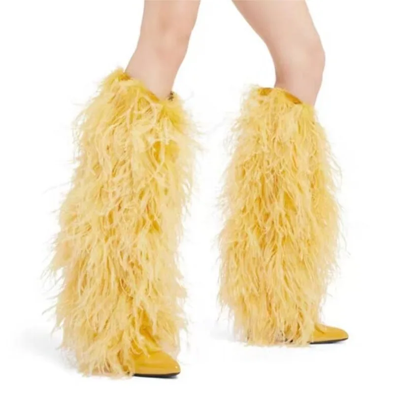 Women'S Fashion Magazines - Sepatu bot selutut mewah warna permen