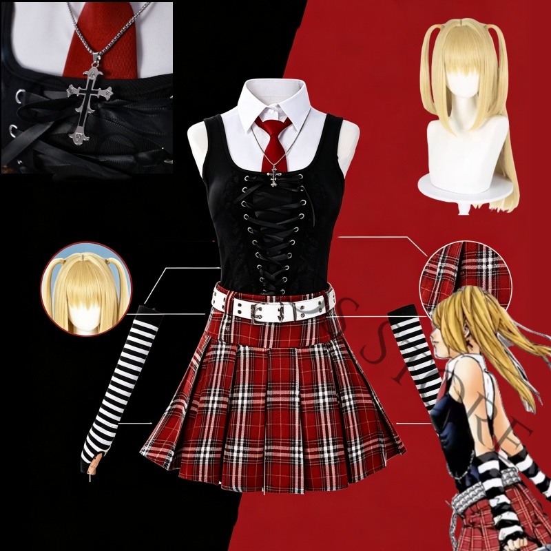 Knitted Vest Women - Kostum Cosplay Anime Misa Amane Misamisa,