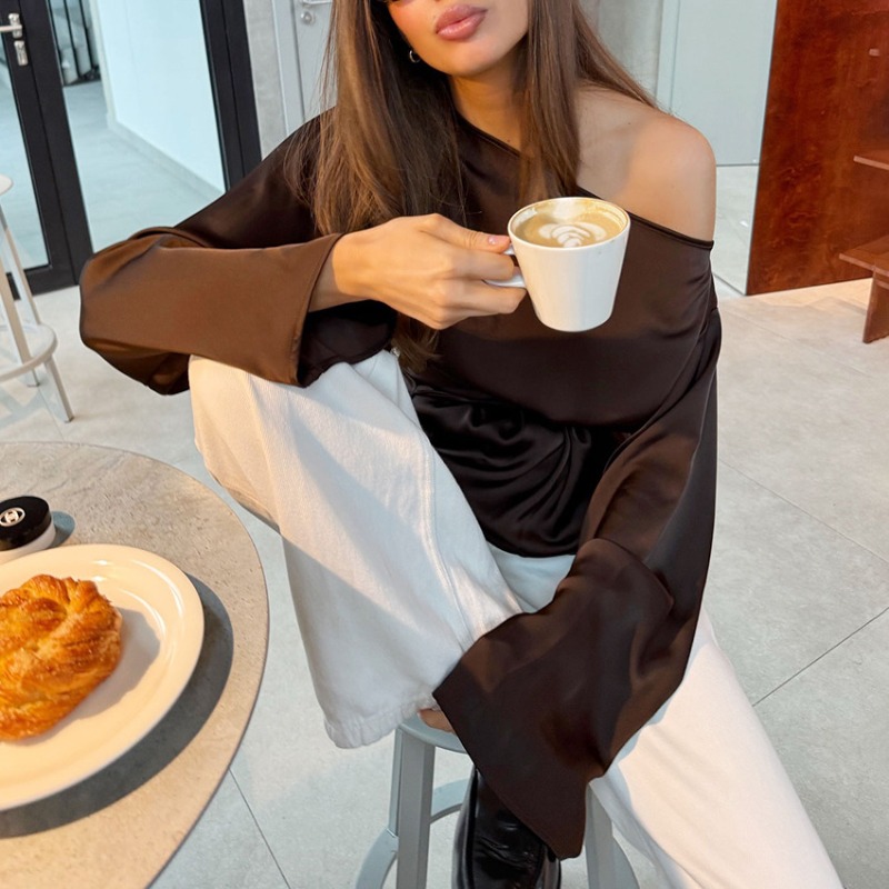Women'S Fashion Vogue - Blus Wanita Musim Semi Panas 2026,