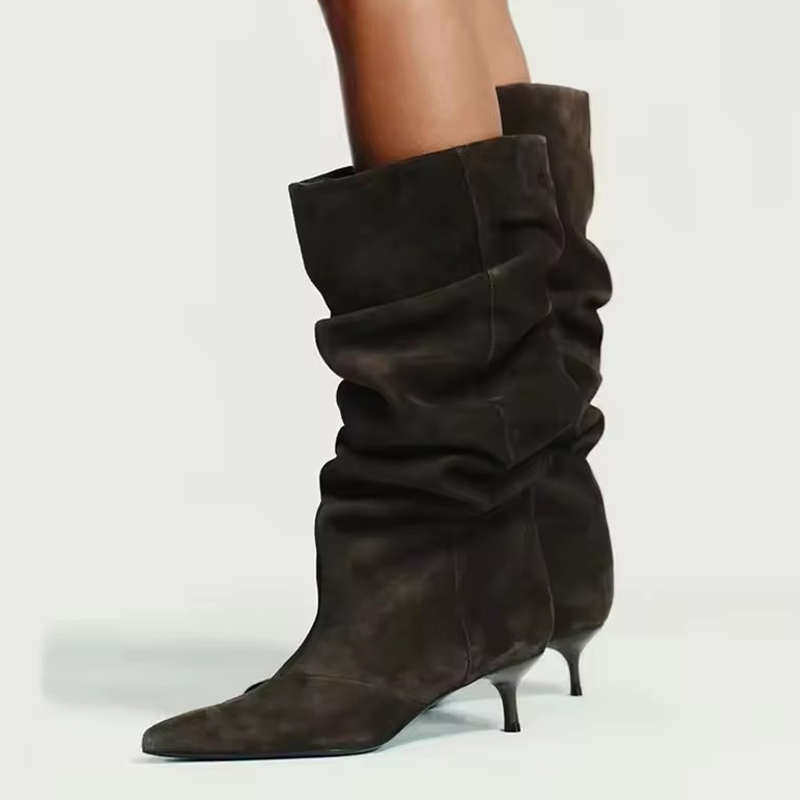Winter Fashion Women Boots - Sepatu Bot Tinggi Selutut Wanita Liyke