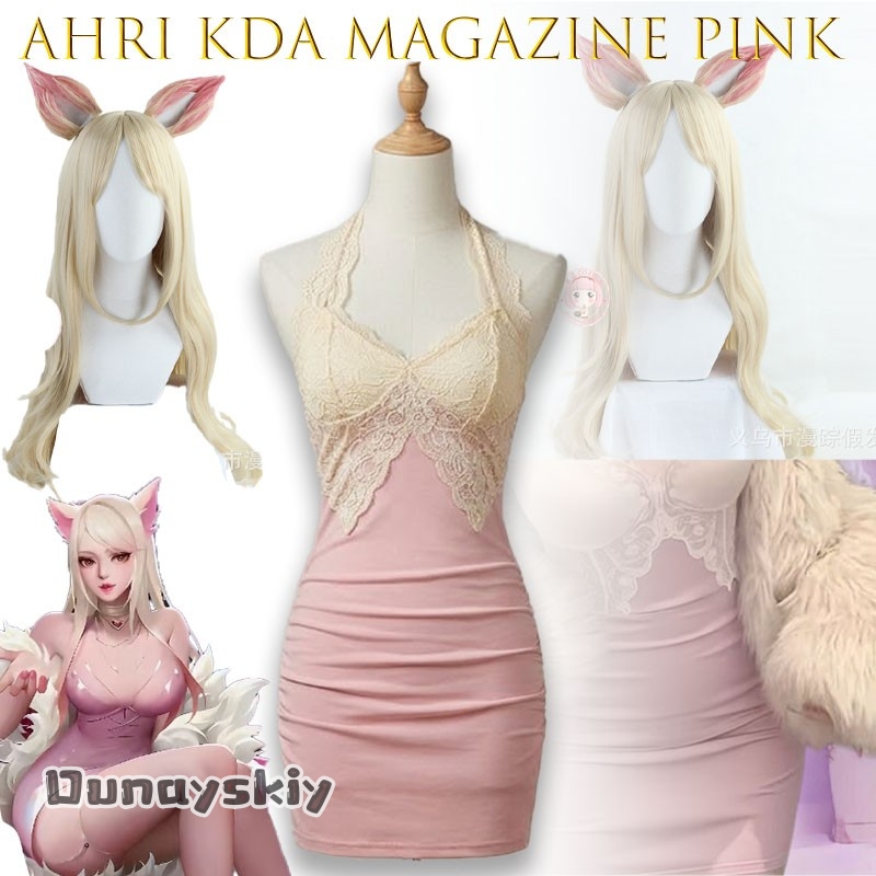 Women'S Fashion Magazines - Gaun Cosplay Panggung Merah Muda Majalah