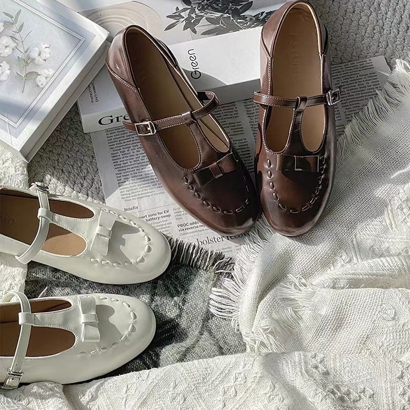 Sepatu Mary Jane Tali Prancis  - Women'S Fashion Spring 2025 ulasan dan harga