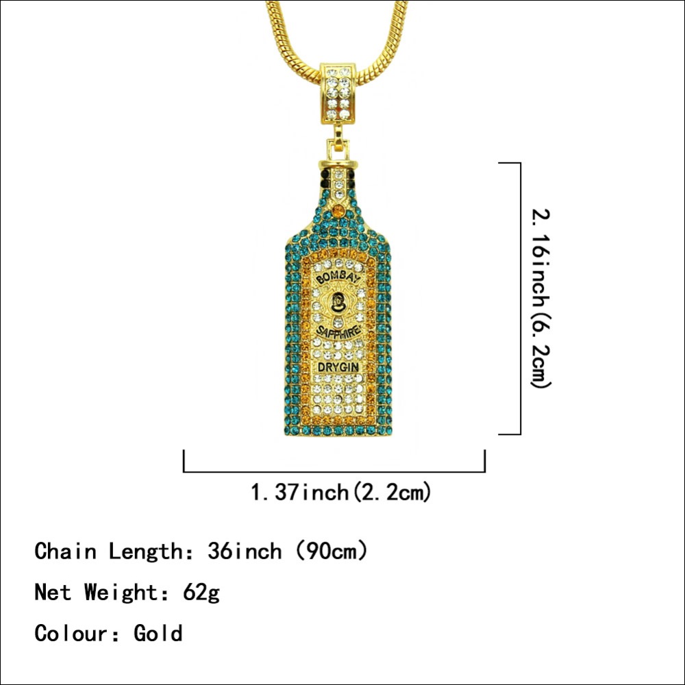 Besar Botol Anggur Kalung Penu - Women'S Fashion Vogue ulasan dan harga