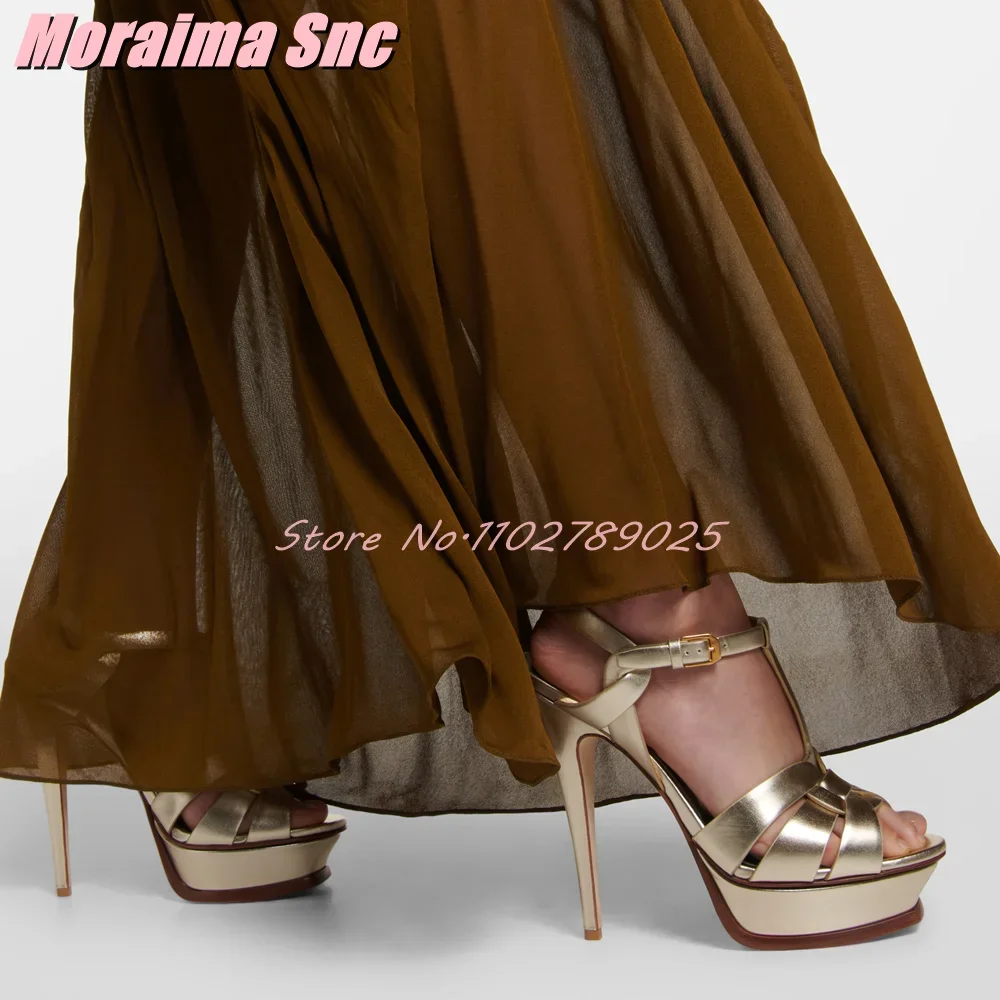 Platform Waeve t-strap sandal  - Spaghetti Strap Dress ulasan dan harga