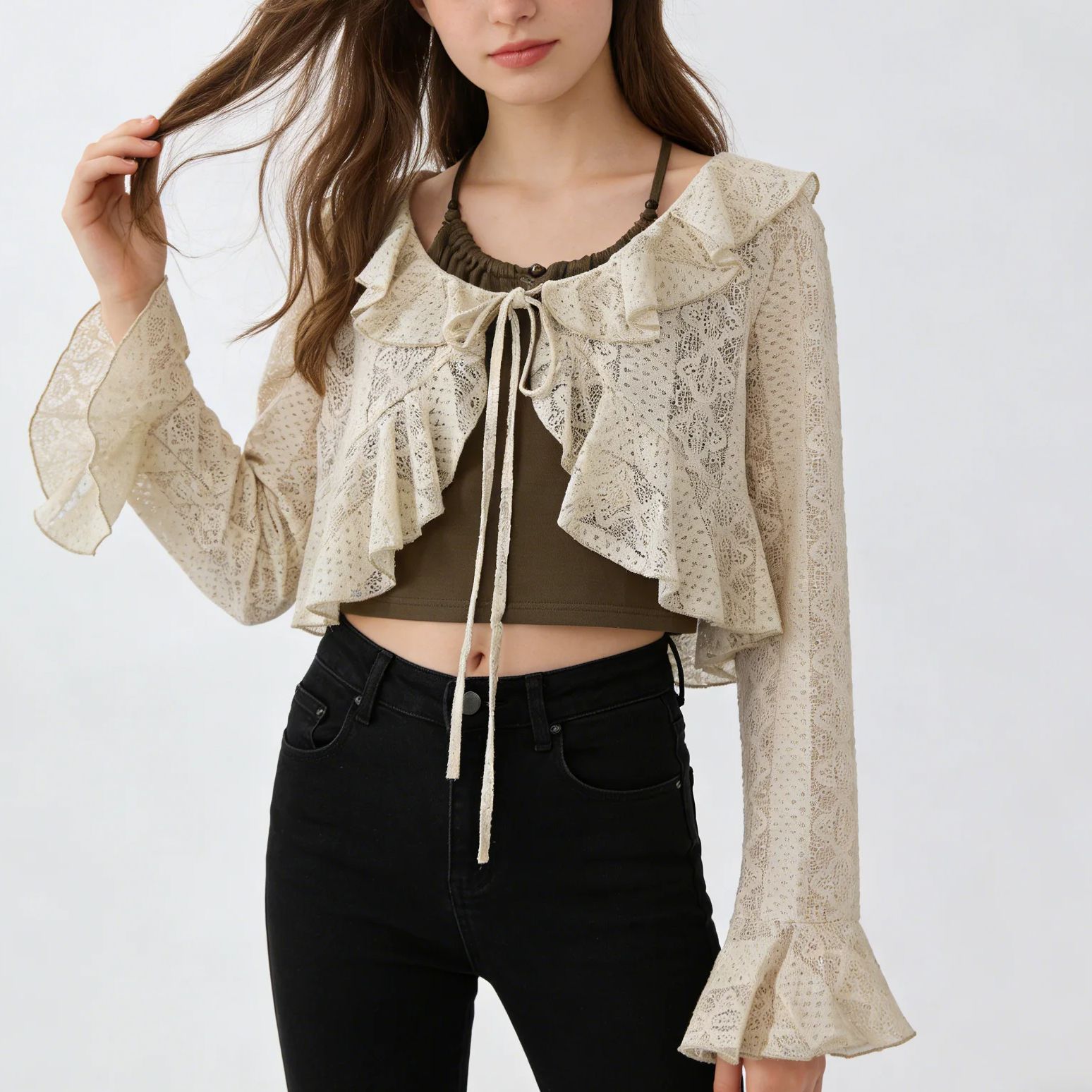Blus lengan panjang wanita, ba - Women'S Fashion From The 90S ulasan dan harga