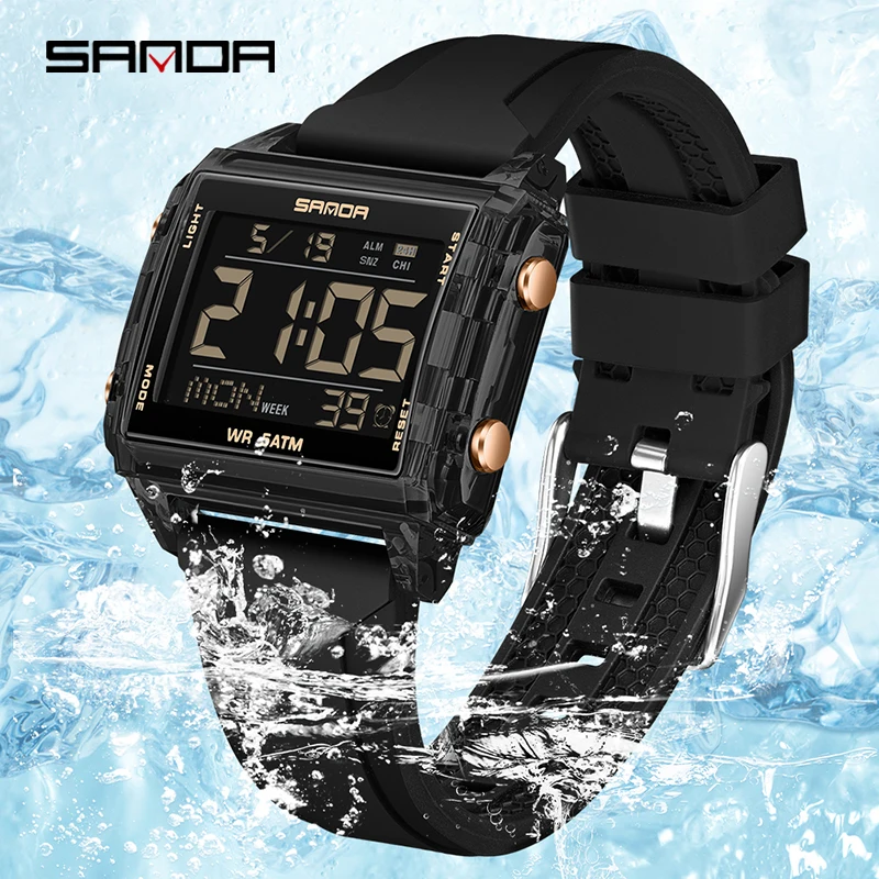 SANDA Jam Tangan Elektronik Pr - Women Fashion Zone ulasan dan harga