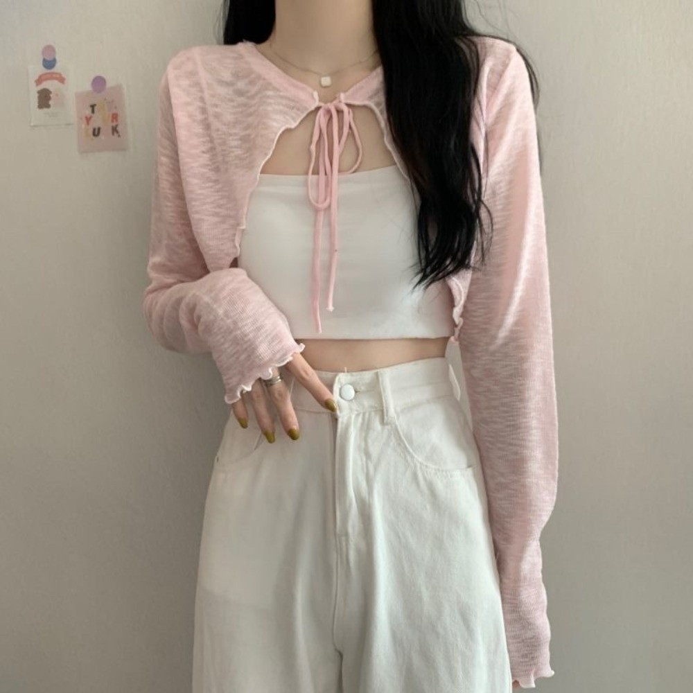 Kardigan tipis pelindung sinar - Women'S Fashion Knitwear ulasan dan harga