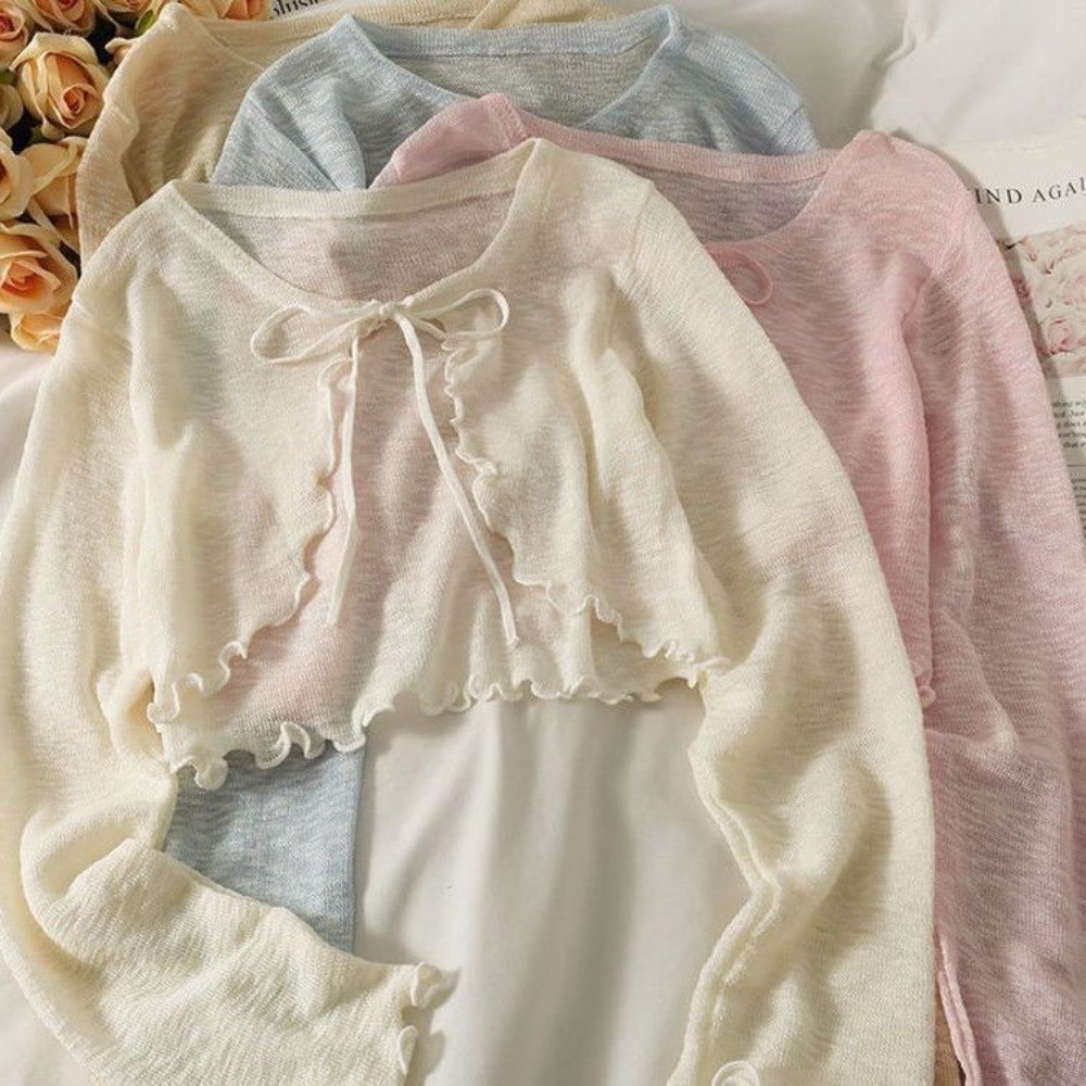 Kardigan tipis pelindung sinar - Women'S Fashion Knitwear ulasan dan harga