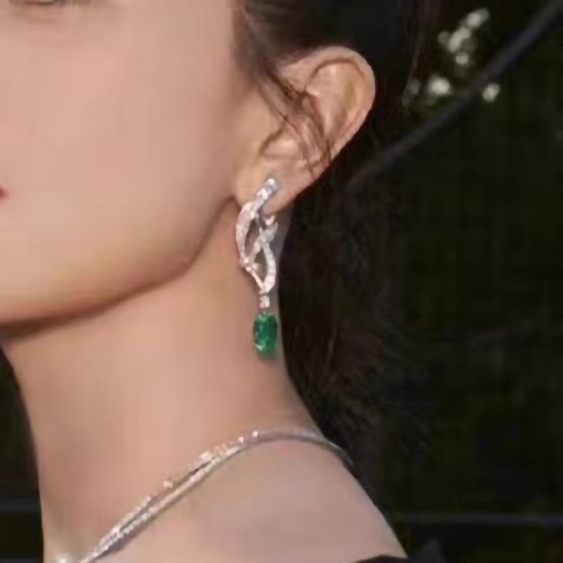 Anting Berlian Persegi Zamrud  - Women'S Fashion Magazines ulasan dan harga