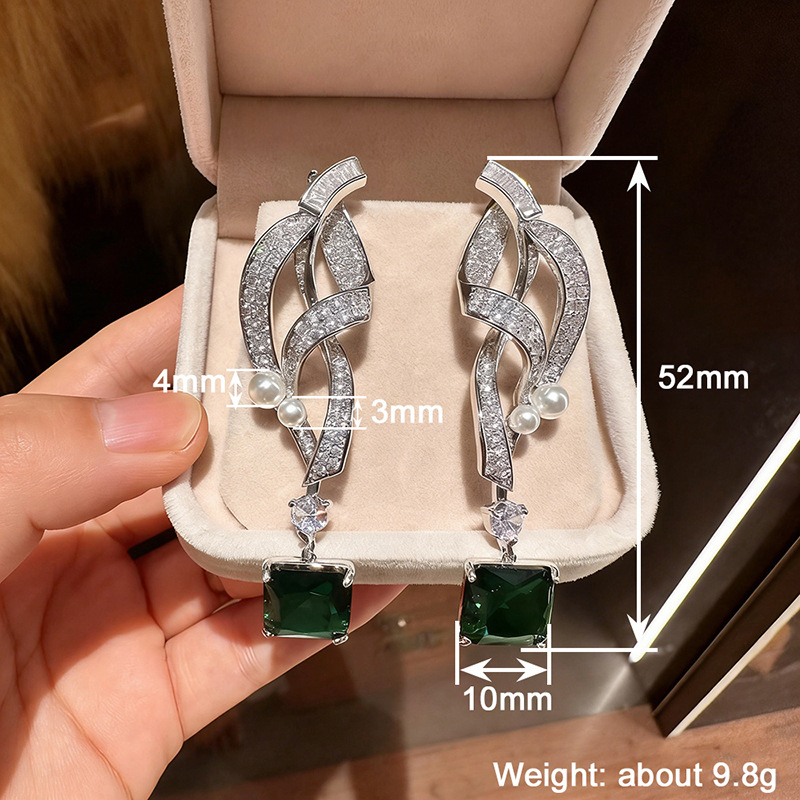 Anting Berlian Persegi Zamrud  - Women'S Fashion Magazines ulasan dan harga