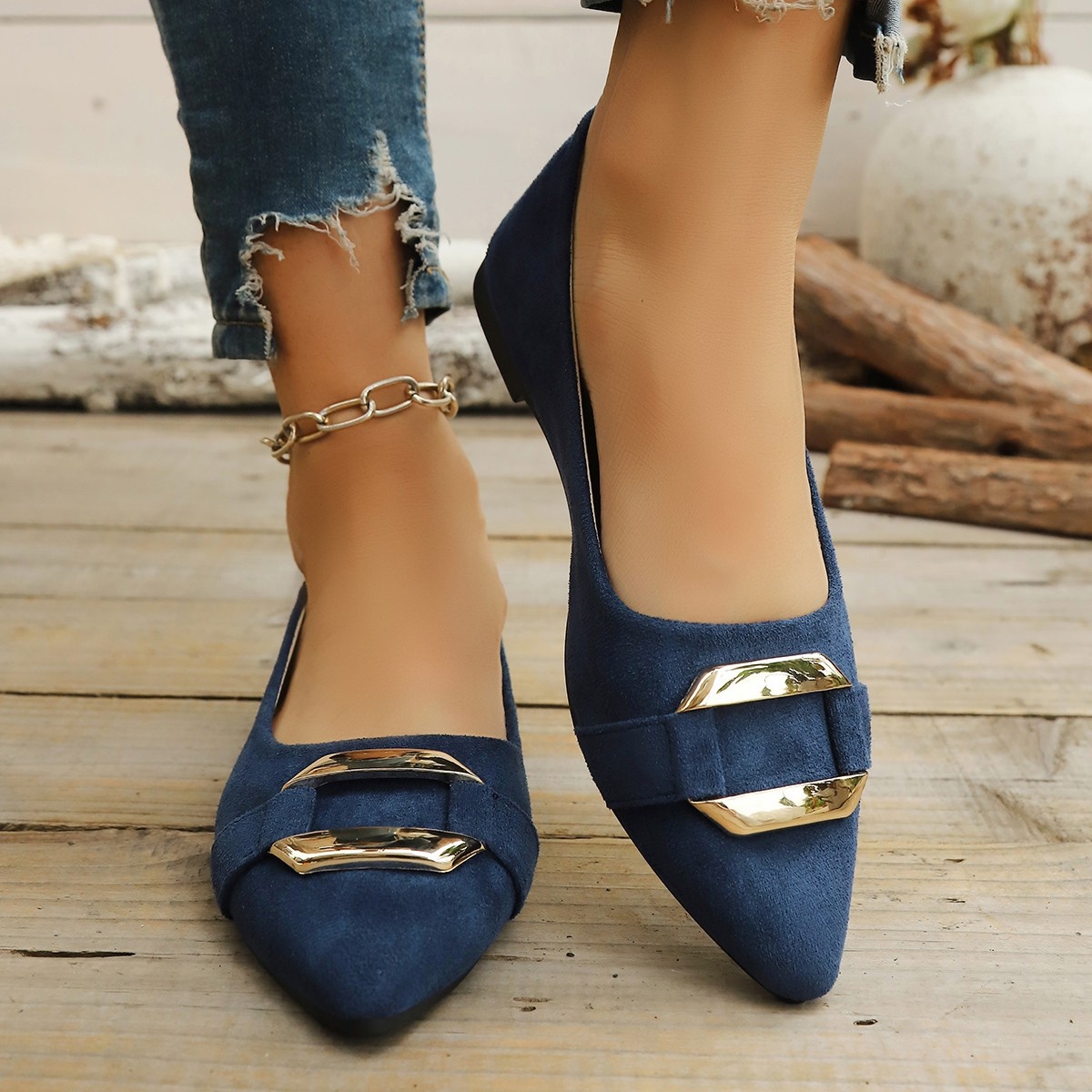 Sepatu Kasual Hak Rendah Seksi - Women'S Fashion Shoes ulasan dan harga