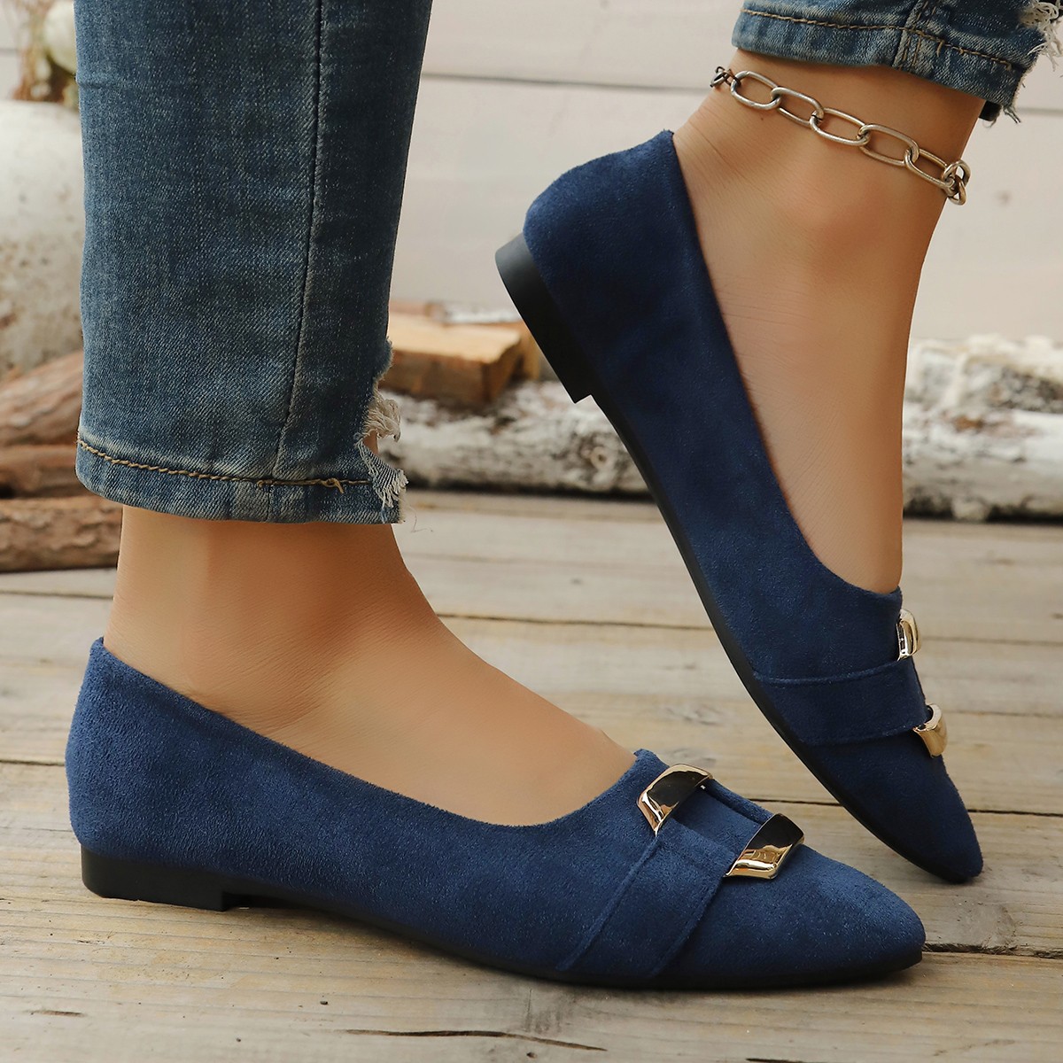 Sepatu Kasual Hak Rendah Seksi - Women'S Fashion Shoes ulasan dan harga