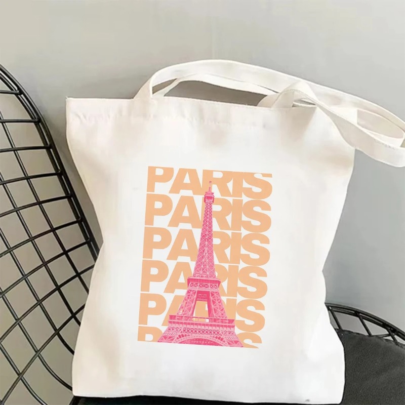 Tas Tote Grafis Menara Eiffel  - Women'S Fashion London ulasan dan harga