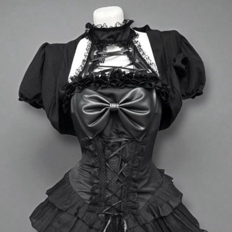 Set Rok Lolita Gaya Gothic Jep - Women'S Fashion Knitwear ulasan dan harga
