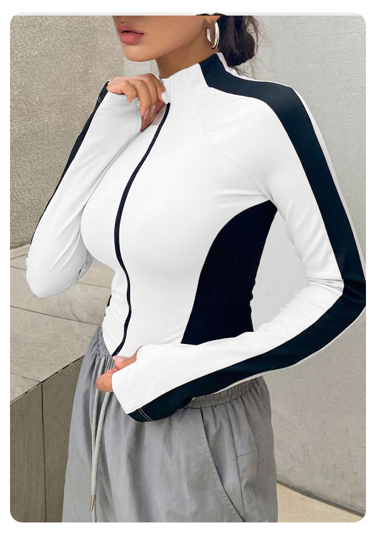 Jaket Yoga Kerah Tinggi untuk  - Women'S Fashion Knitwear ulasan dan harga