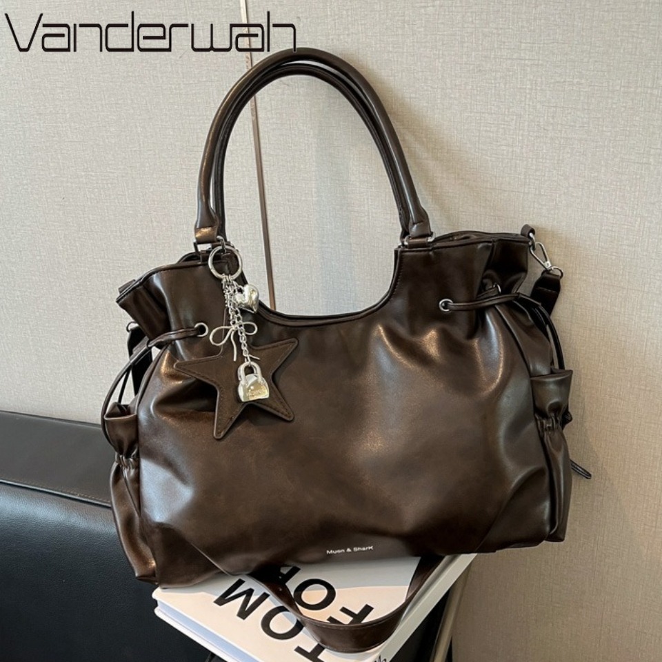 Tas Tote Kulit Berlapis Minyak - Women'S Fashion Magazines ulasan dan harga