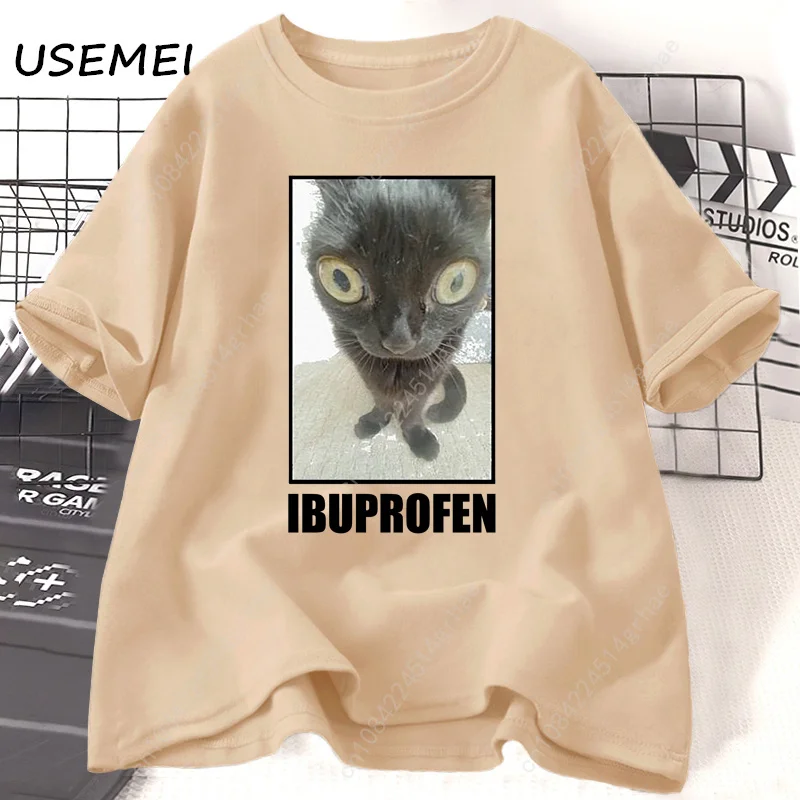 Kaus Grafis Ibuprofen Kucing L - Women'S Fashion Graphic Tees ulasan dan harga