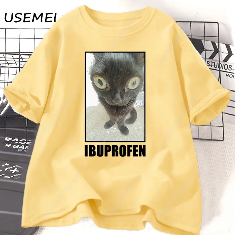 Kaus Grafis Ibuprofen Kucing L - Women'S Fashion Graphic Tees ulasan dan harga