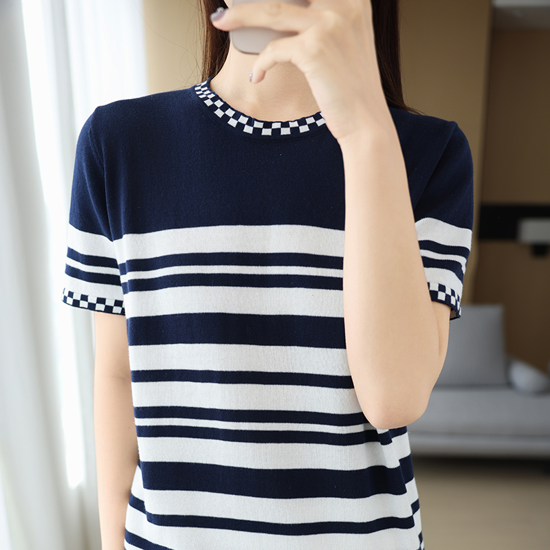 Kaos Wanita Katun Murni 100% M - Knitted Vest Women ulasan dan harga