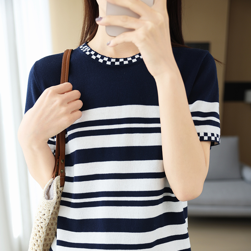Kaos Wanita Katun Murni 100% M - Knitted Vest Women ulasan dan harga