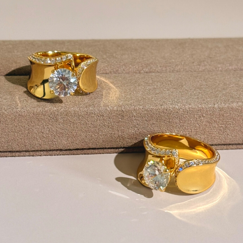 Cincin Perak 925 Berlapis Emas - Women'S Fashion London ulasan dan harga