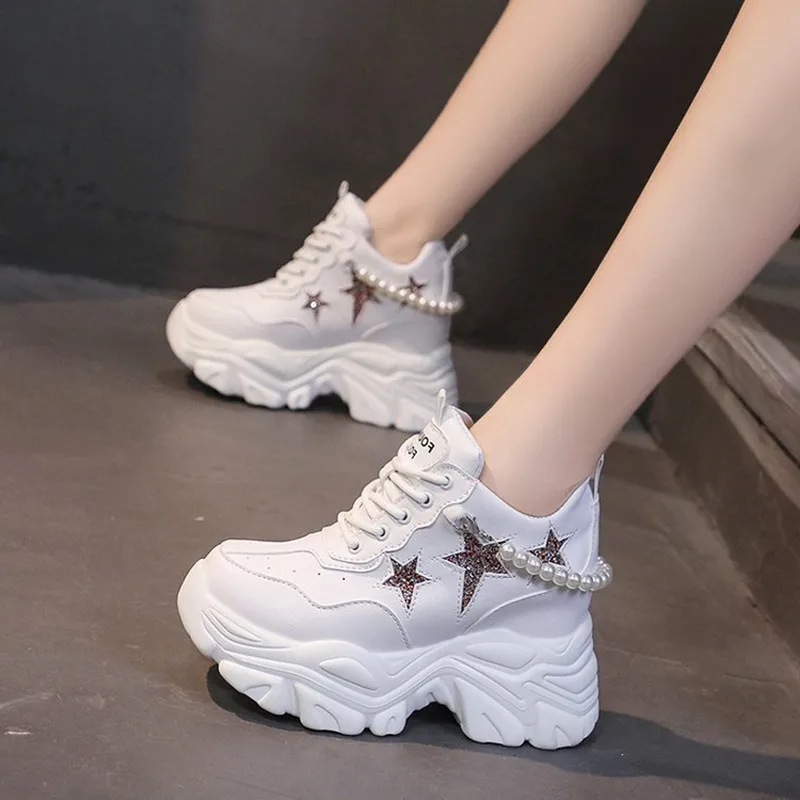 Sepatu Platform Tinggi Berkual - Women'S Fashion Gym Shoes ulasan dan harga