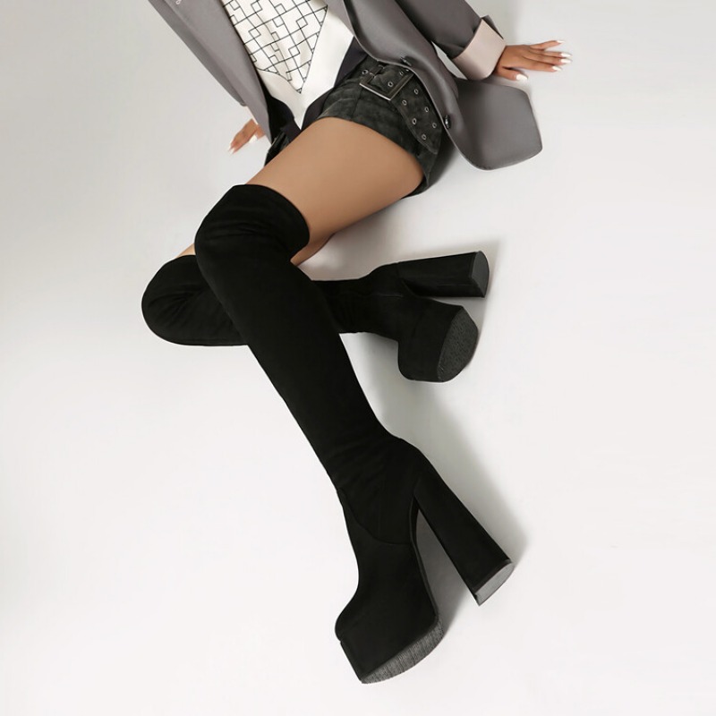 Sepatu Bot Di Atas Lutut Platf - Women'S Fashion Magazines ulasan dan harga