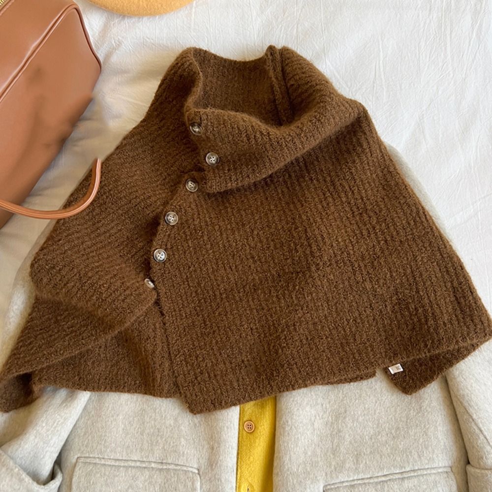 Selendang Rajut Kancing Klasik - Women'S Fashion Knitwear ulasan dan harga
